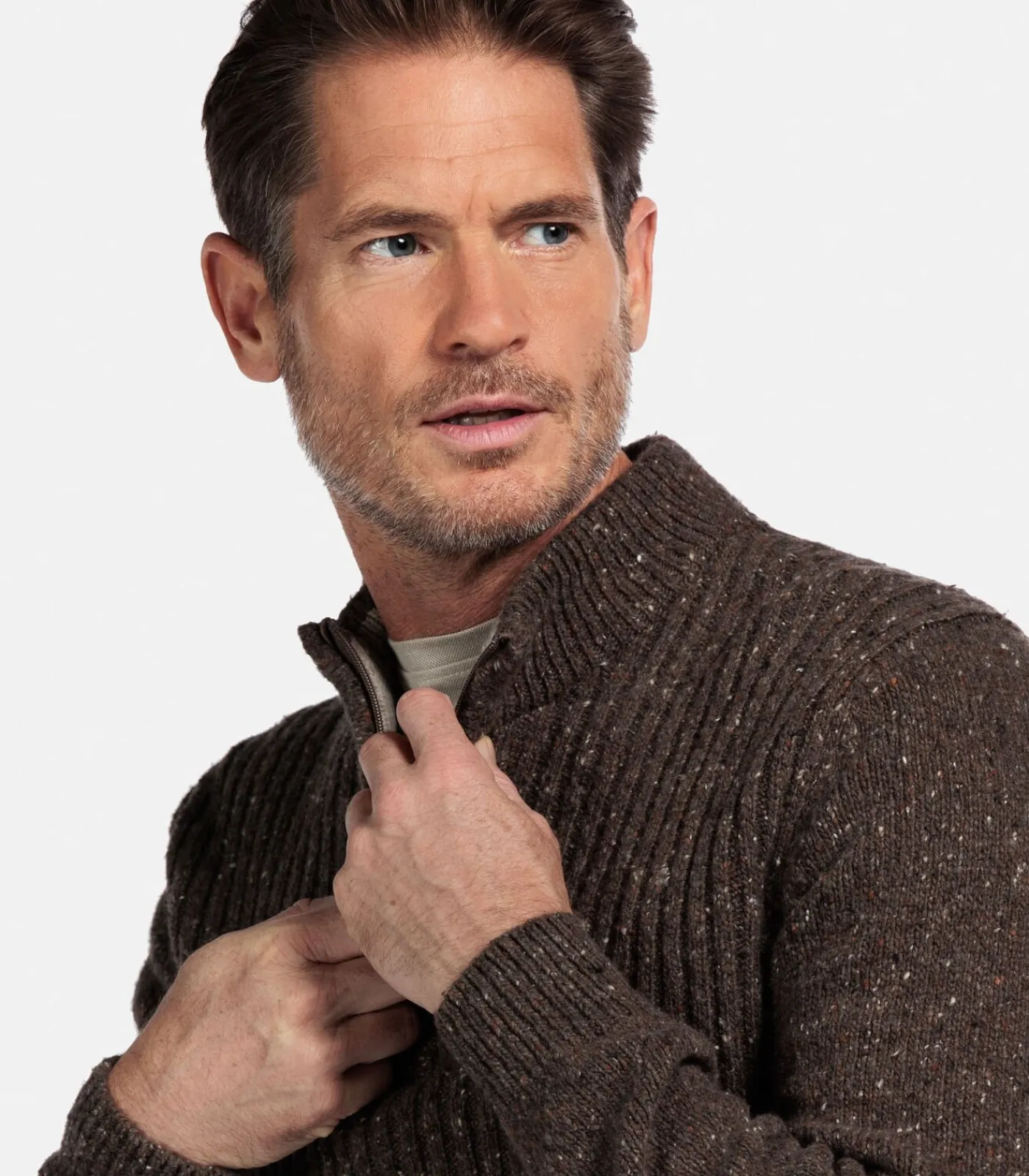 Heren Baileys Trui - Donker Taupe