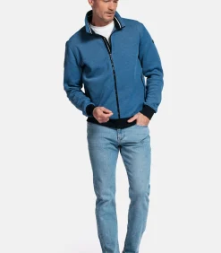 Clearance Two-tone sweatvest - Donkerblauw Heren Truien & Cardigans