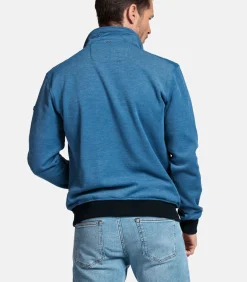 Clearance Two-tone sweatvest - Donkerblauw Heren Truien & Cardigans