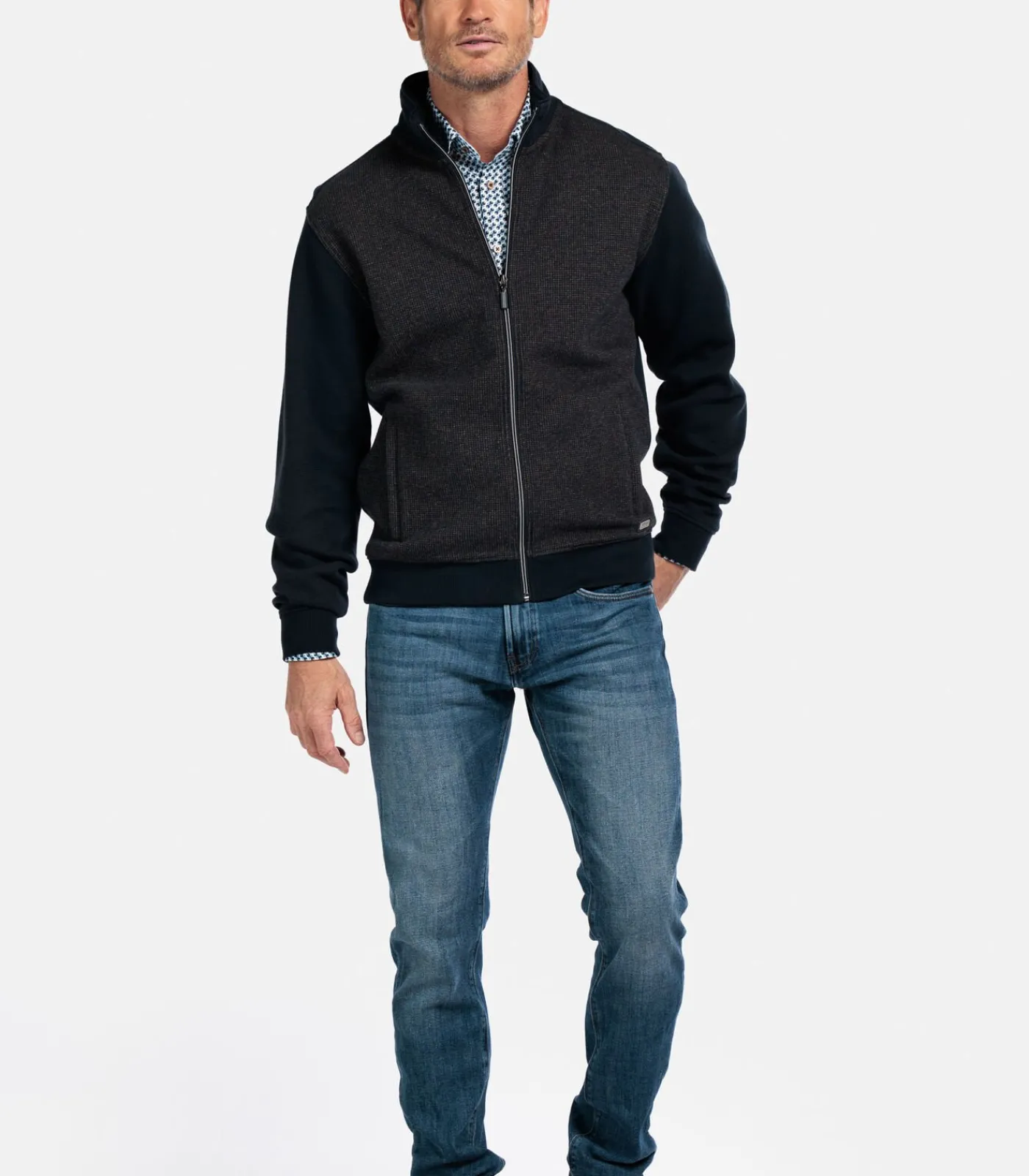 Heren Baileys two-tone vest - Camel