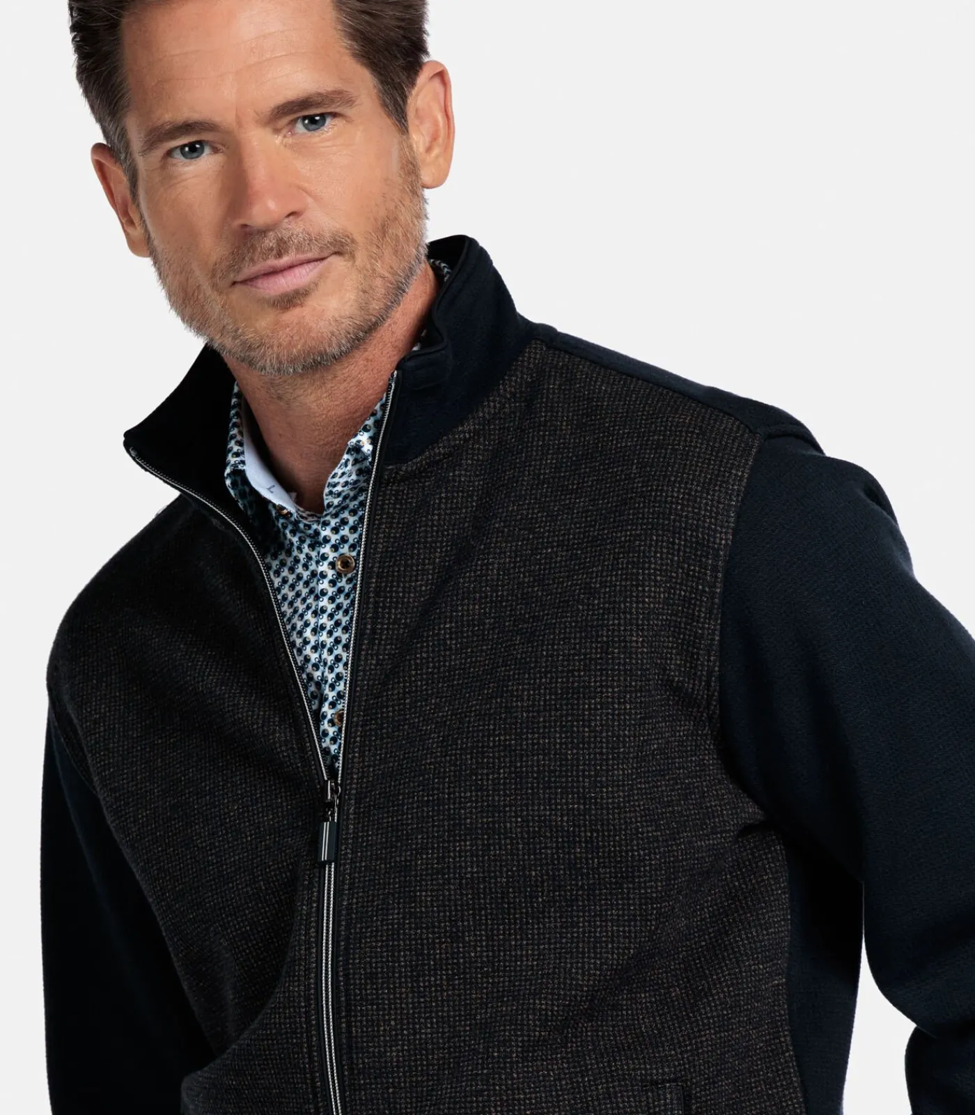 Heren Baileys two-tone vest - Camel