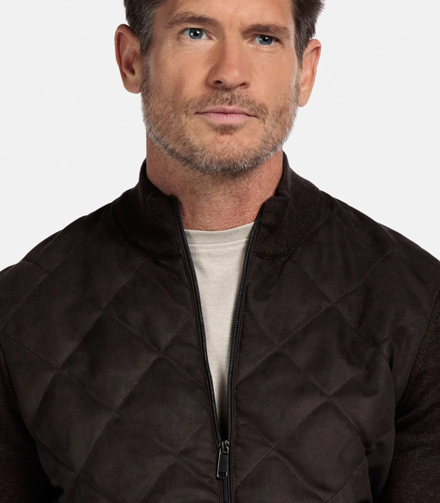 Outlet Vest – Donkerbruin Heren Truien & Cardigans