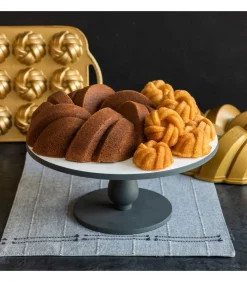 Nordic Ware Bakvorm Braided Bundtette Goud - 12 stuks