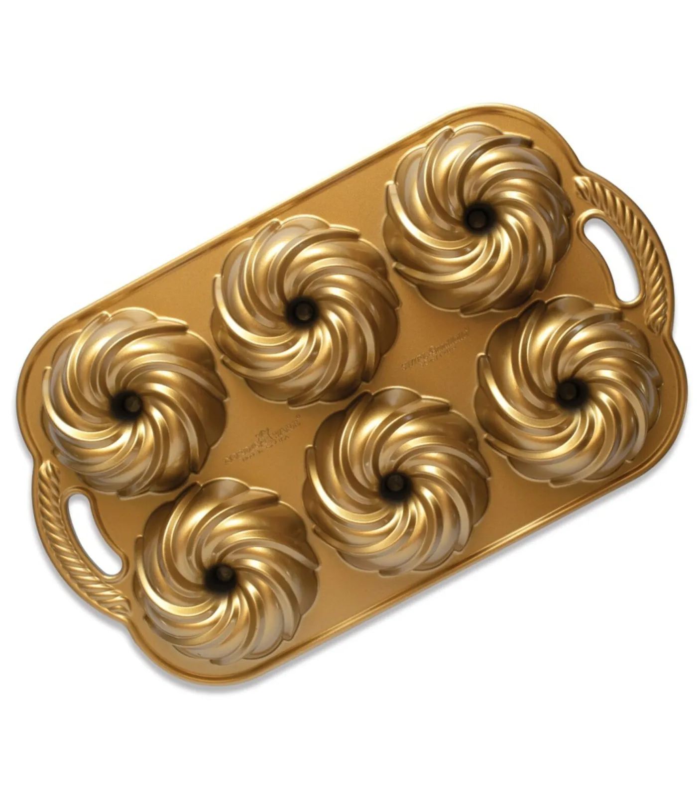 Bakvorm Swirl Bundtette Goud - 6 stuks Bakken