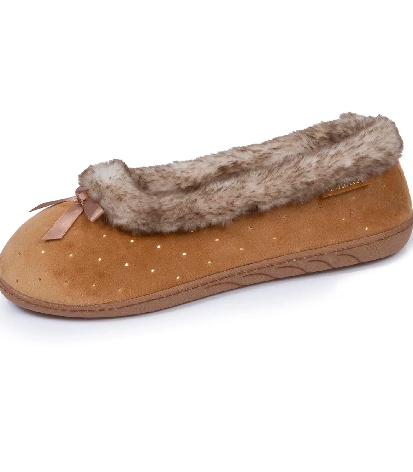 DAMES ISOTONER Ballerina damesslippers Glossy