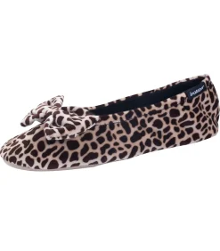 DAMES ISOTONER Ballerina pantoffels Giraffe strik