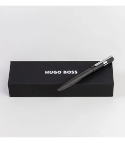 Hugo Boss Balpen Gear Pinstripe Black / Chrome