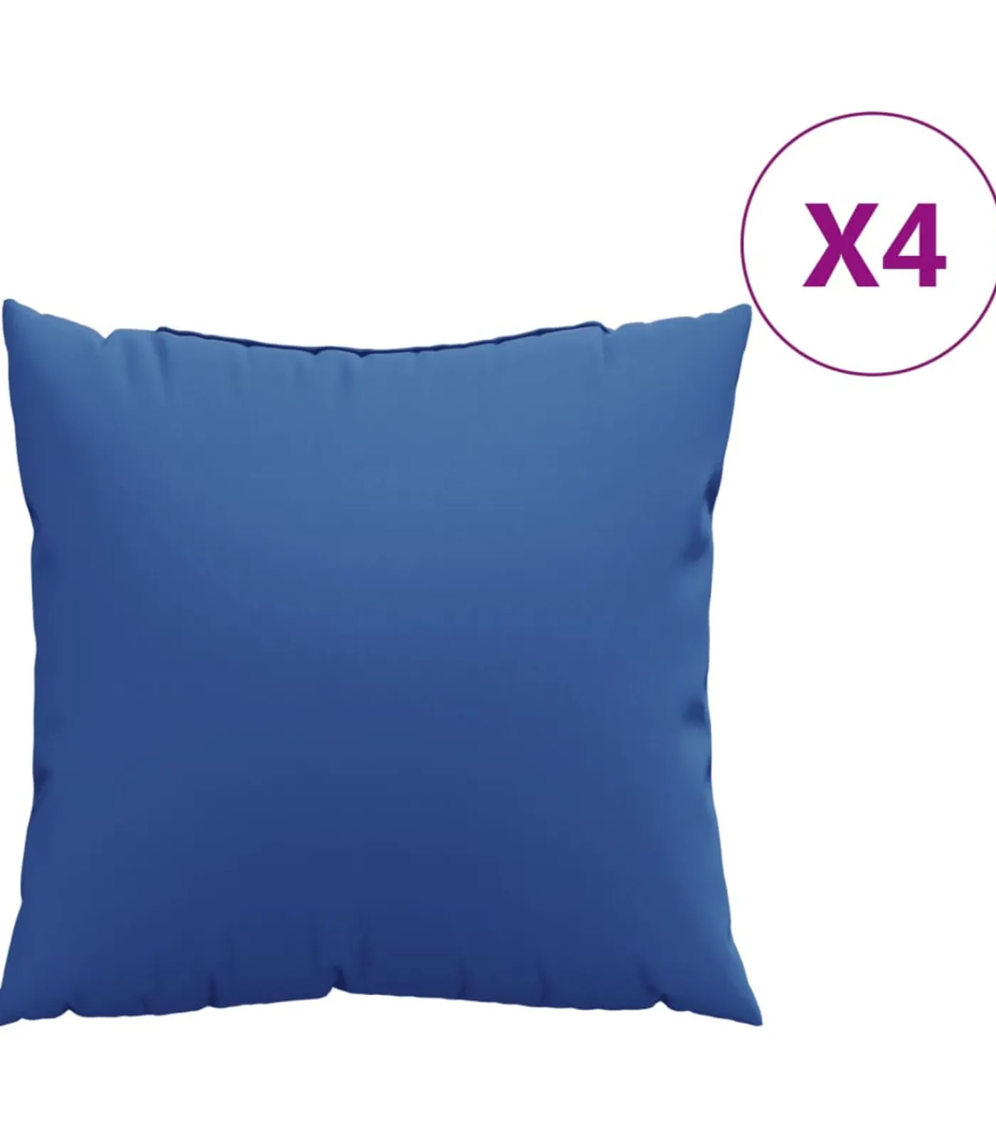 vidaXL Bankkussens 4 st 40x40 cm stof koningsblauw