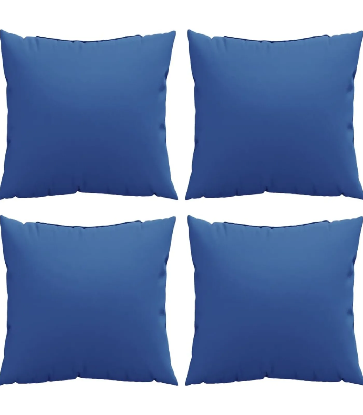 vidaXL Bankkussens 4 st 40x40 cm stof koningsblauw