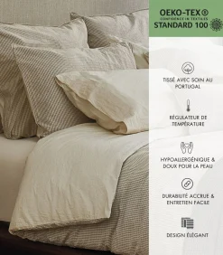 SOWL BARCELONA Hoeslaken. Jacquard Katoen