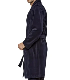 Online Bariet fluwelen lange kamerjas Heren Badjassen