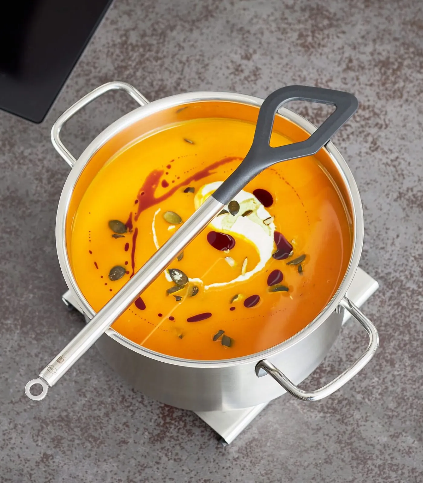 Rösle Basic Line Schuimspaan - RVS / Siliconen - 32 cm