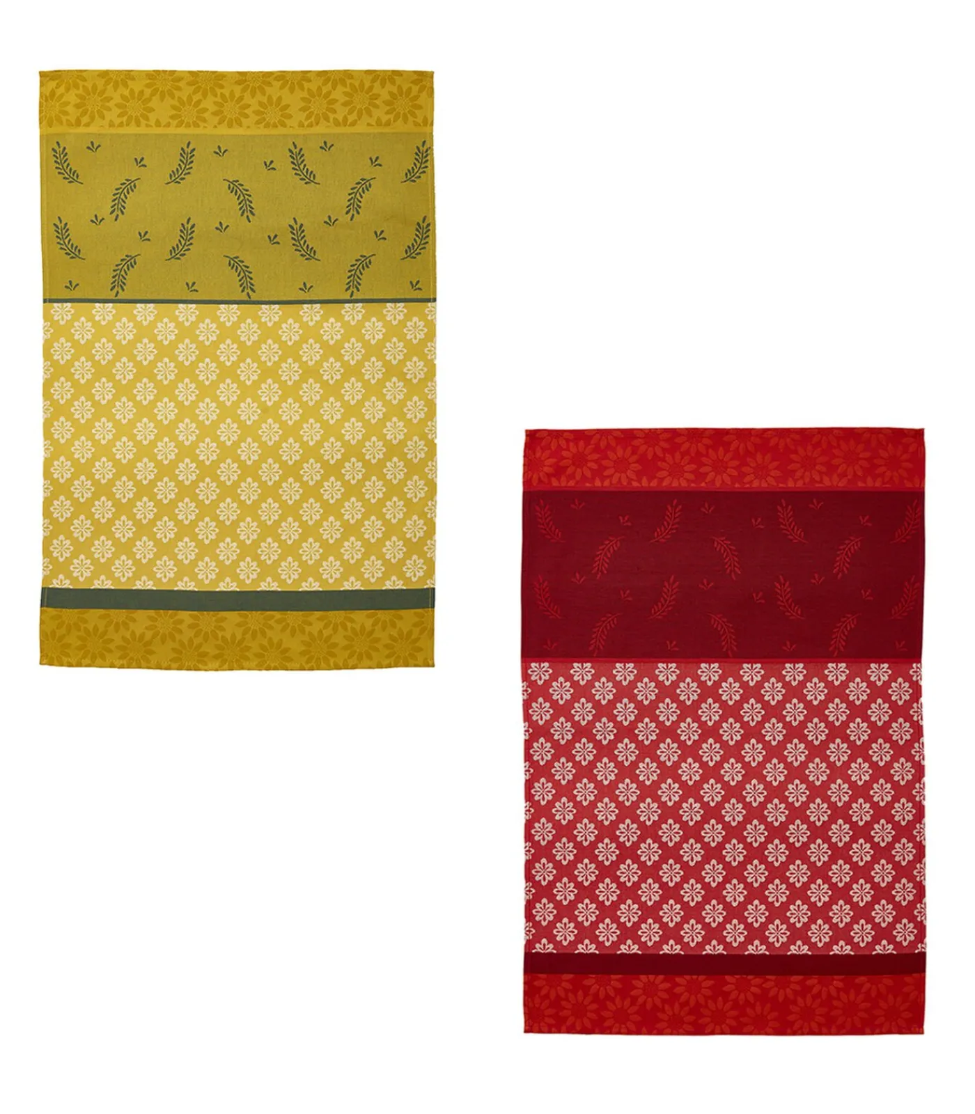 Bastide - Set van 2 theedoeken van puur katoenen jacquard Keuken- & Tafellinnen