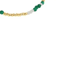 DAMES s.Oliver Bead Armband voor dames, roestvrij staal, gekweekte zoetwaterparel, kattenoog