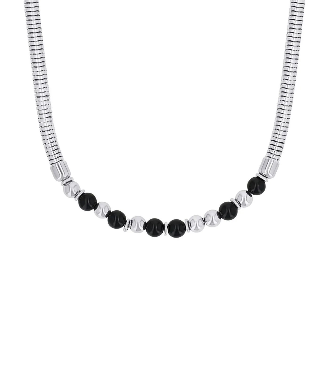 Outlet Beadkette voor dames, roestvrij staal, agaat DAMES Halskettingen