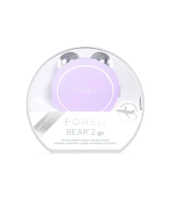 FOREO BEAR 2 go Lavender | Compact microcurrent apparaat met 6 intensiteiten en 2 microcurrent patronen