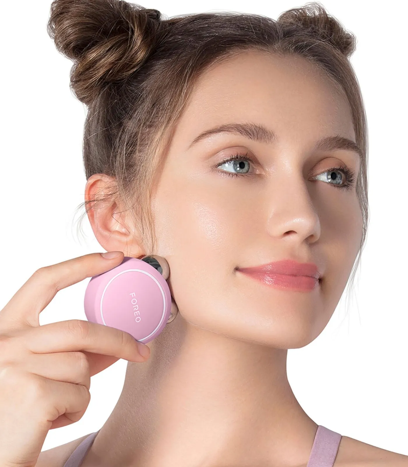 Hot BEAR Mini Pearl | App-verbonden Microcurrent Facial Toning Apparaat met 3 Intensiteiten Gezichtsverzorgings Accessoires