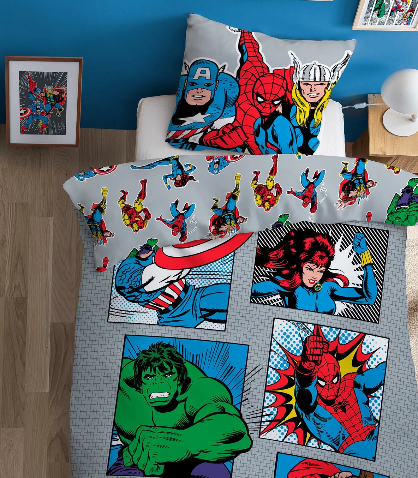 Matt & Rose Beddengoedset van 100% katoen, MARVEL HOME COMICS