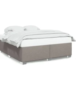 Discount Bedframe zonder matras stof taupe 180x200 cm Bedden