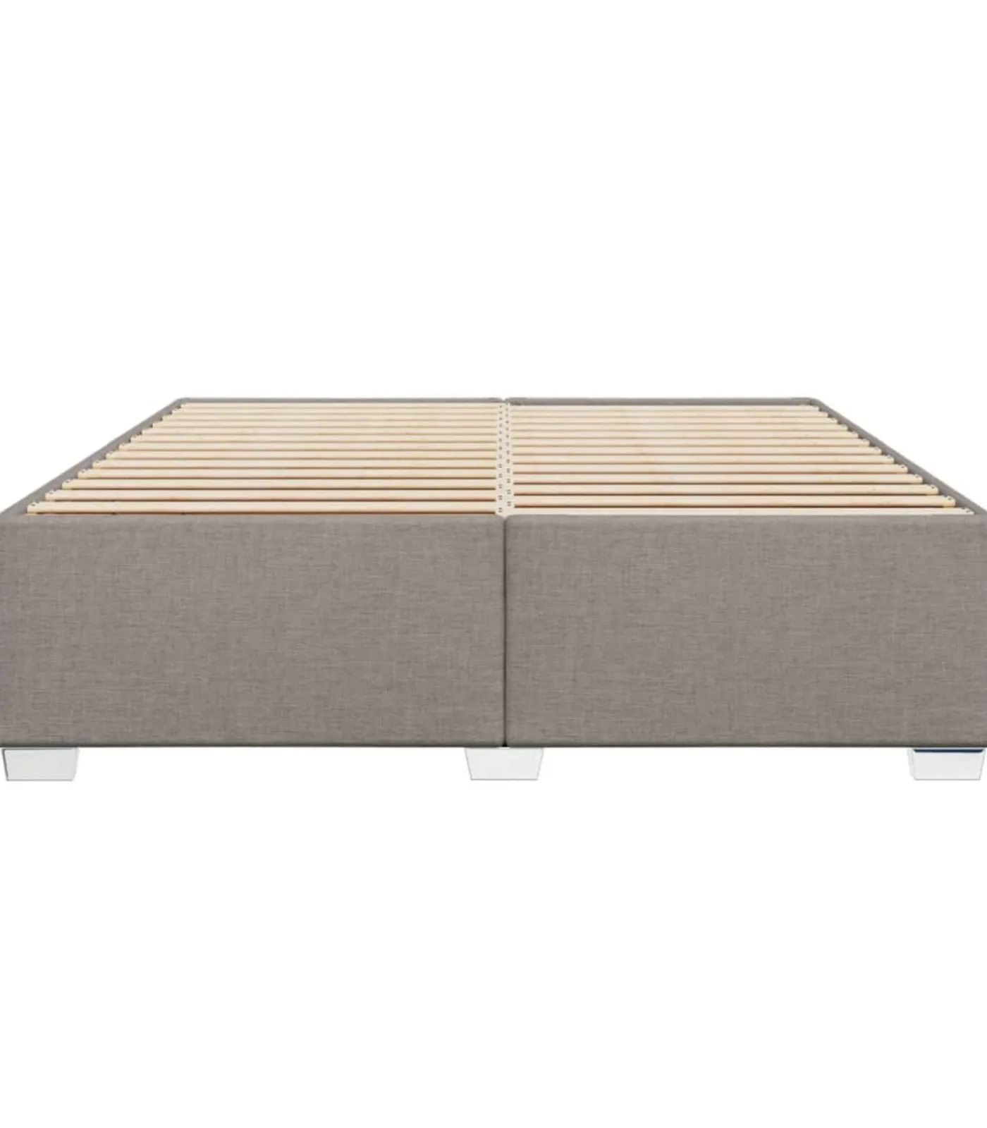 Discount Bedframe zonder matras stof taupe 180x200 cm Bedden