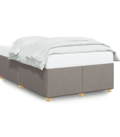 Bedframe zonder matras 120x200 cm stof taupe Bedden
