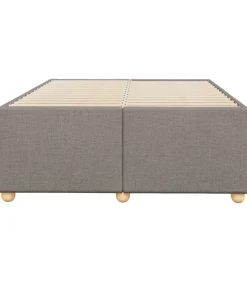 Bedframe zonder matras 120x200 cm stof taupe Bedden