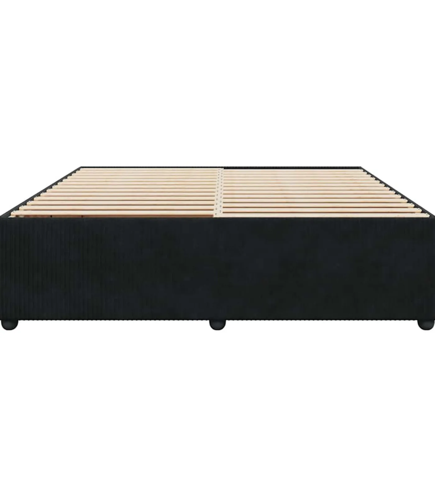 Discount Bedframe zonder matras 200x200 cm fluweel zwart Bedden