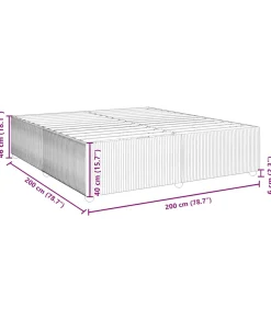 Discount Bedframe zonder matras 200x200 cm fluweel zwart Bedden