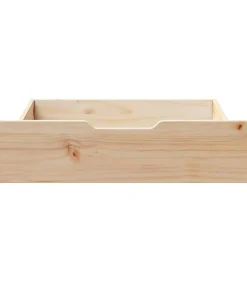 Bedlades 2 st met wieltjes 65x55x17 cm massief grenenhout Organiseren