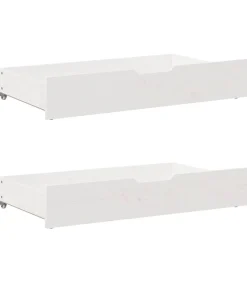 vidaXL Bedlades 2 st 95x55x17 cm massief grenenhout