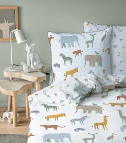 Bedrukt beddengoed 100% katoen, KENYA Dekbedovertrekken