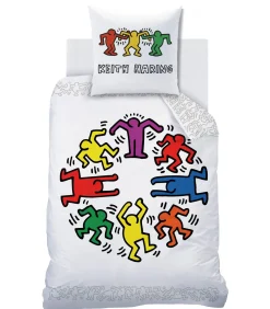 Matt & Rose Bedrukt beddengoed 100% katoen, KEITH HARING PARTY