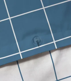 Sale Bedrukt beddengoed set 100% katoen, CHECKS Dekbedovertrekken