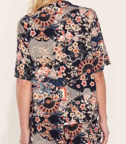 Hot Bedrukt Homewear overhemd KINNAUR DAMES Onderhemden