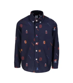 New Bedrukt katoenen overhemd Kinderen Hemden