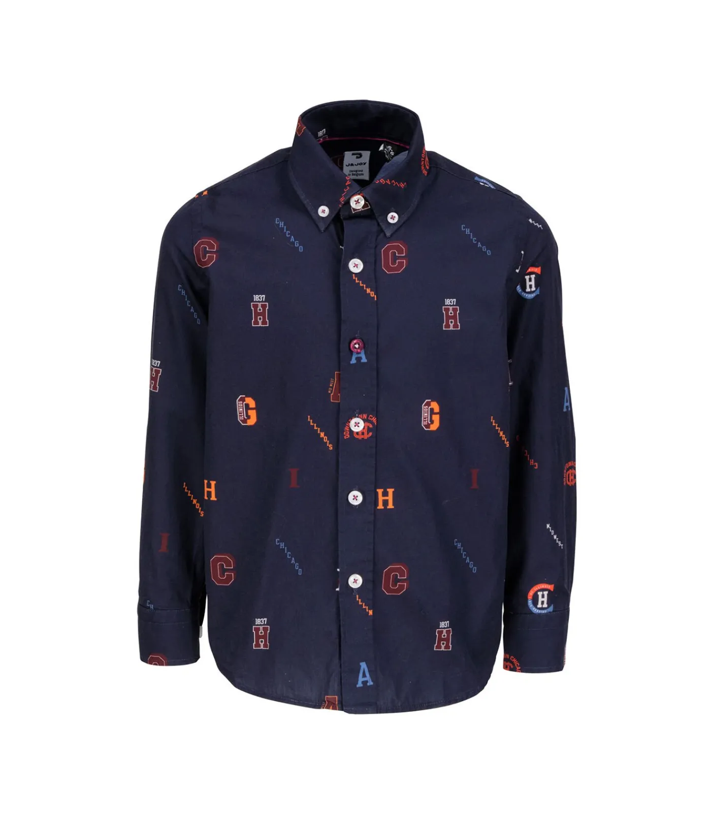 New Bedrukt katoenen overhemd Kinderen Hemden