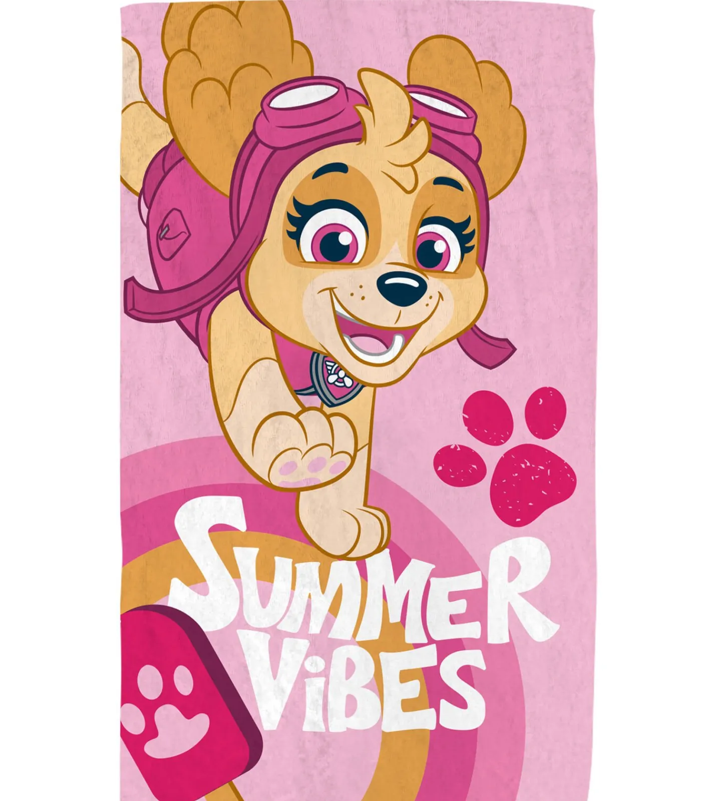 Online Bedrukt strandlaken, 100% katoen, PAW PATROL GOOD VIBES Handdoeken