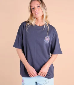 DAMES Oxbow Bedrukt T-shirt op borst en rug SAFI