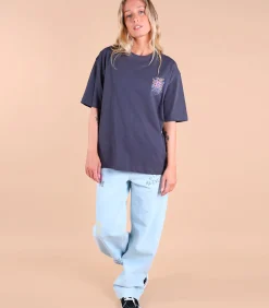 DAMES Oxbow Bedrukt T-shirt op borst en rug SAFI