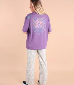 DAMES Oxbow Bedrukt T-shirt op borst en rug SAFI