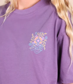 DAMES Oxbow Bedrukt T-shirt op borst en rug SAFI