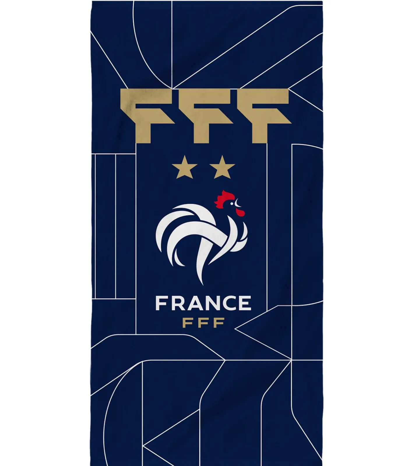 FFF Bedrukte badhanddoek, 100% katoen, CONSTRUCTIE