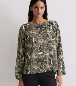 DAMES Marc O'Polo Bedrukte blouse overhemd los