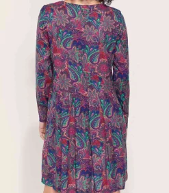 DAMES La Fiancée Bedrukte jurk Ecovero OKI