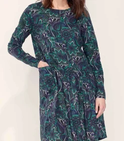 DAMES La Fiancée Bedrukte jurk Ecovero OKI