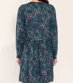 DAMES La Fiancée Bedrukte jurk Ecovero OKI