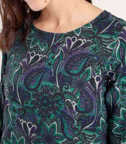 DAMES La Fiancée Bedrukte jurk Ecovero OKI