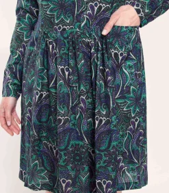 DAMES La Fiancée Bedrukte jurk Ecovero OKI