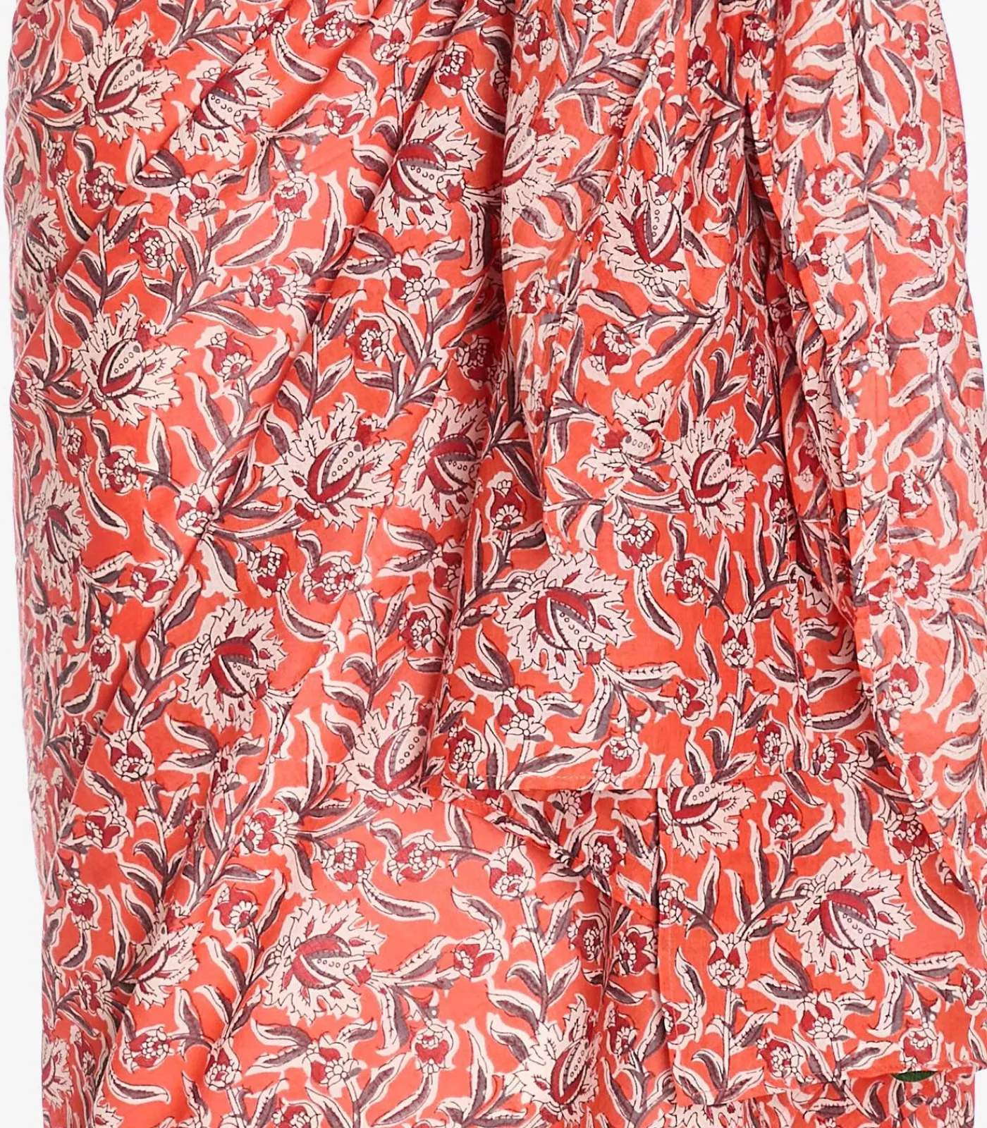 Best Bedrukte pareo van biologisch katoenen voile SARONG DAMES Sjaals