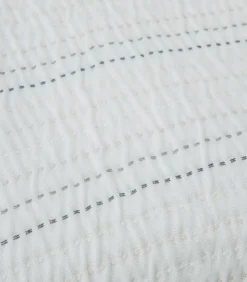 Online Bedsprei 2 personen Stitch 240x260 cm Wit (1 Bedsprei, 2 Kussenslopen) Bedspreien